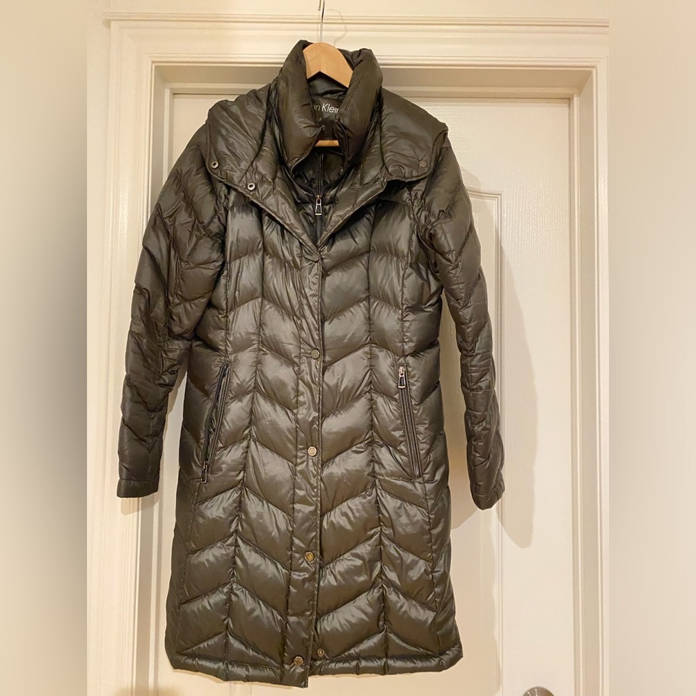 Calvin Klein Dark Green Puffer Jacket